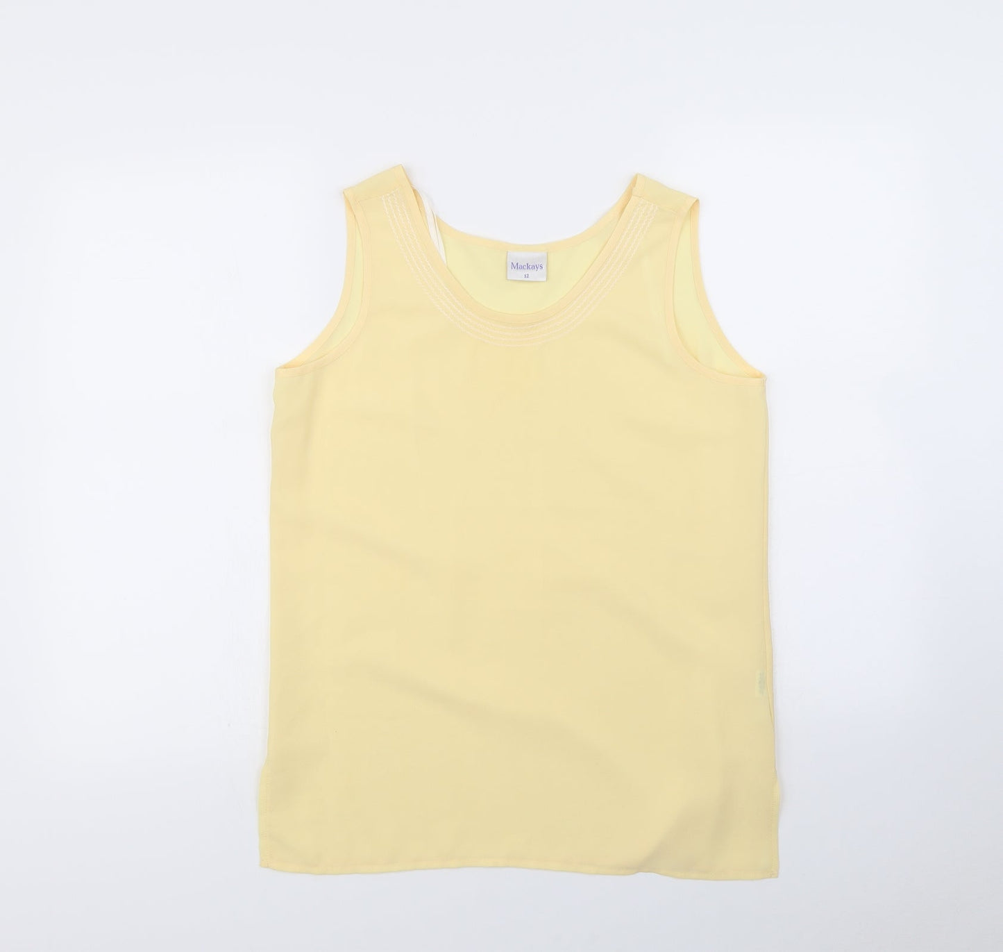 mackays Womens Yellow   Basic Blouse Size 12