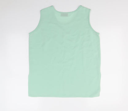 Preloved Exell london Womens Green   Basic Tank Size M - Back