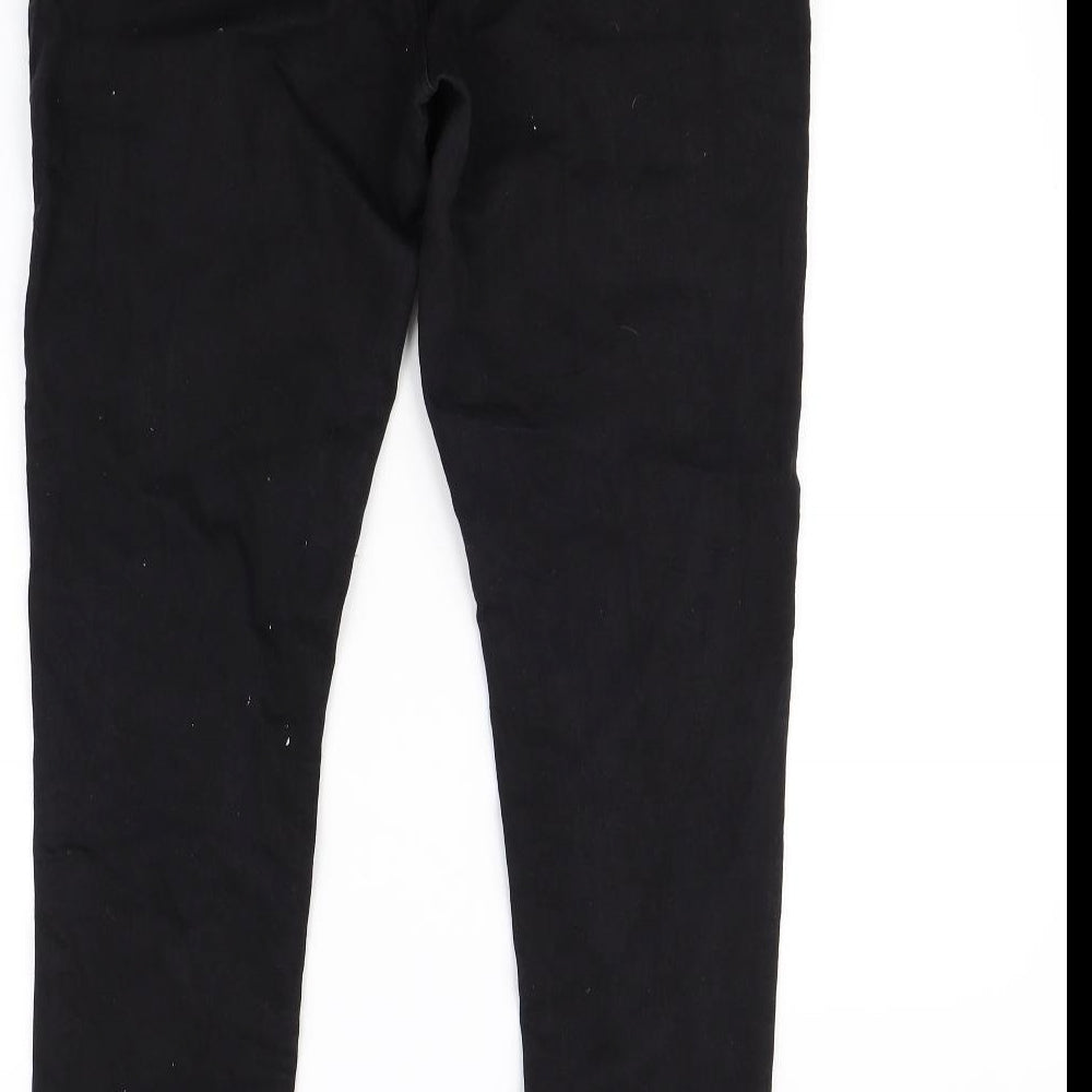 Preworn Womens Black   Skinny Jeans Size 14 L30 in