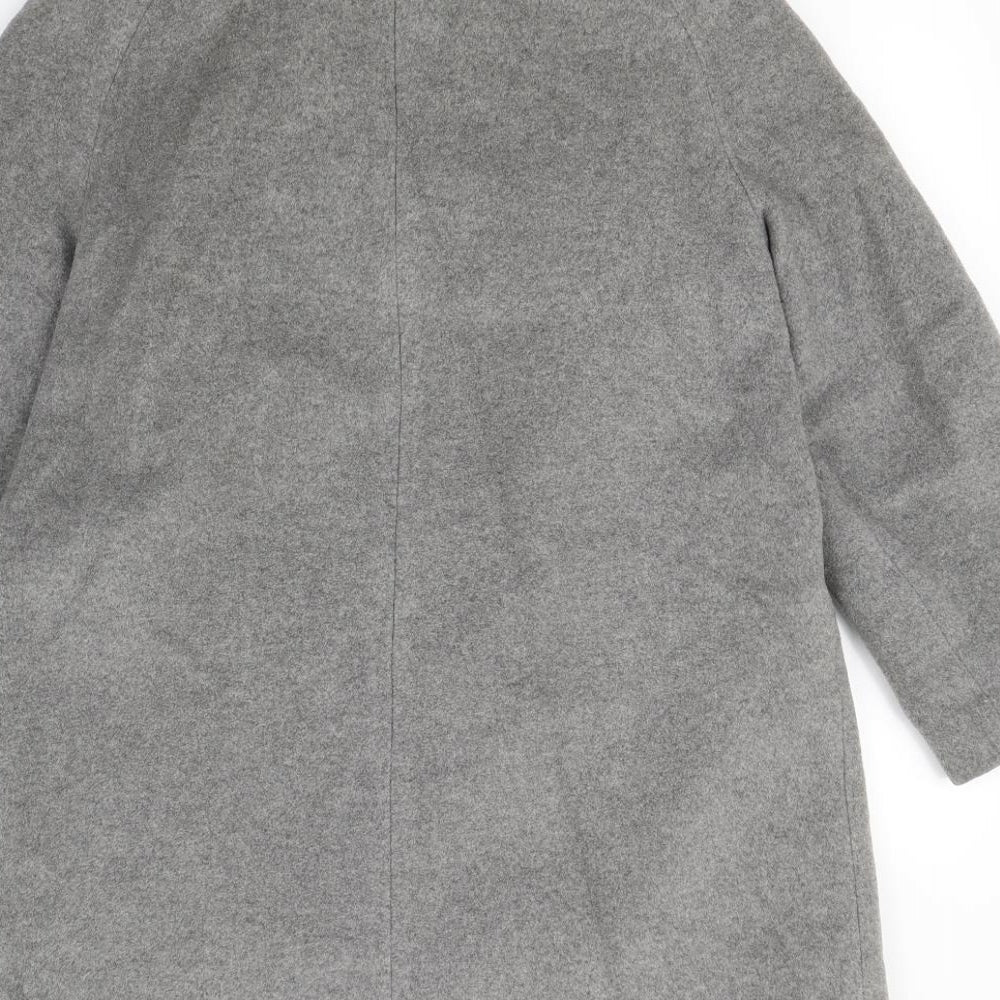 Noto Womens Grey   Overcoat Coat Size 14