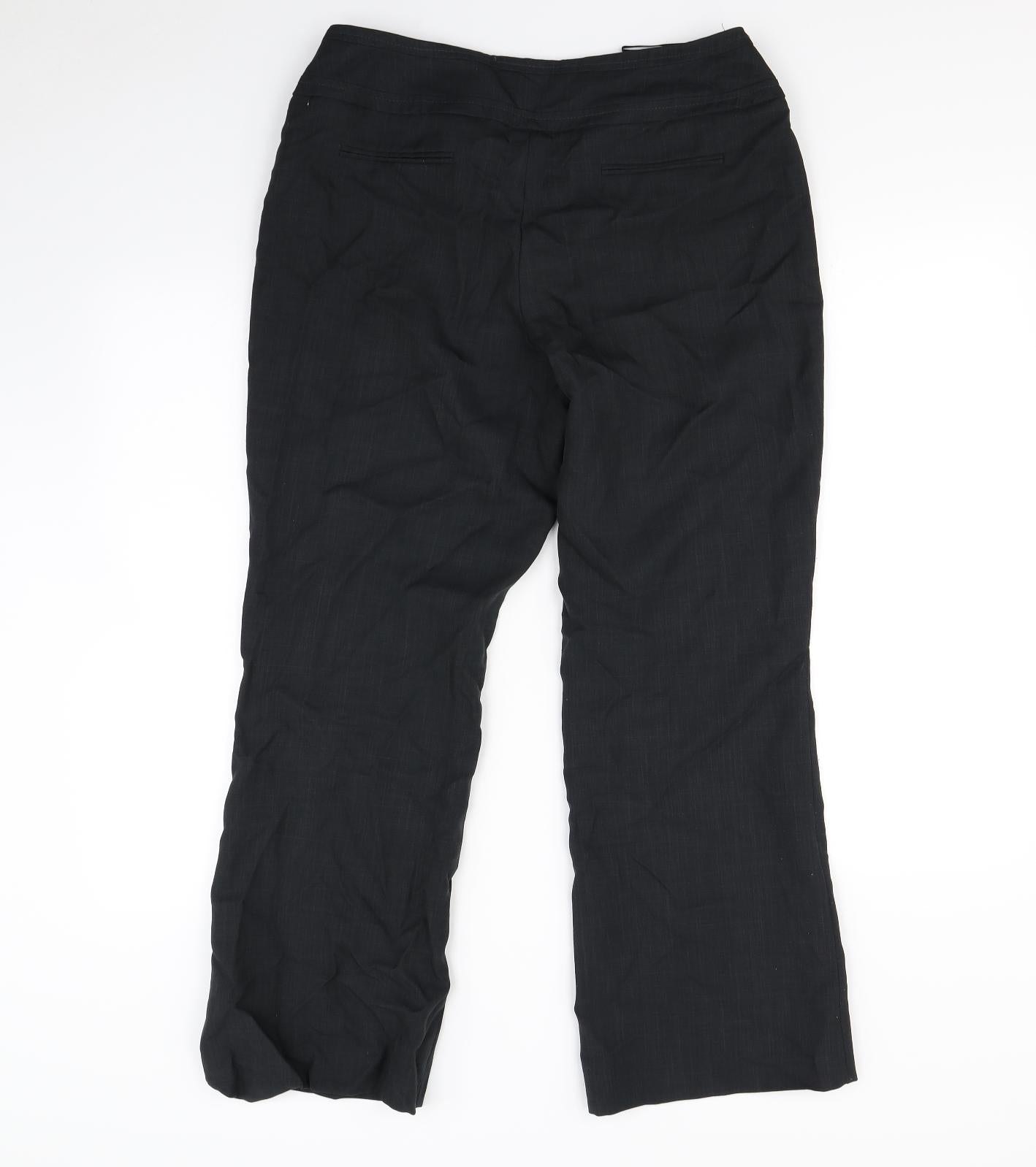 Debenhams Womens Black   Dress Pants Trousers Size 14 L27 in