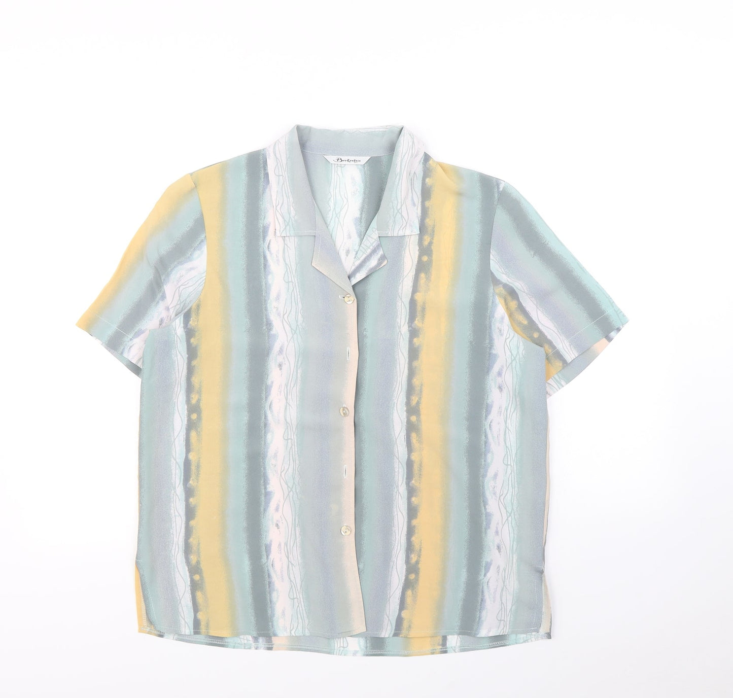 Berketex Womens Multicoloured Striped  Basic Button-Up Size 14