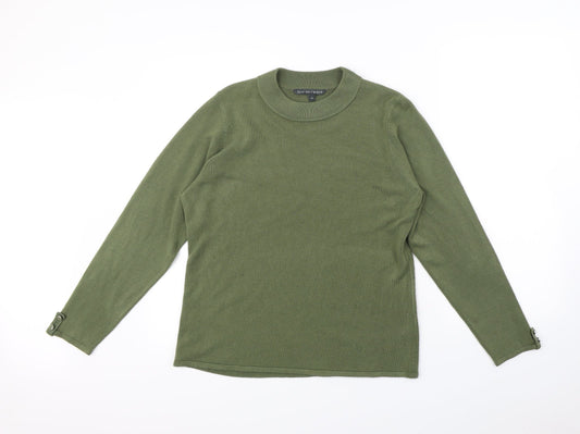 love knitwear Womens Green   Pullover Jumper Size 14