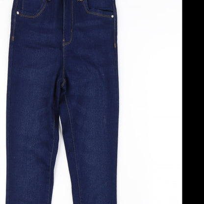 Preloved Denim & Co. Womens Blue   Straight Jeans Size 8 L27 in - Detail