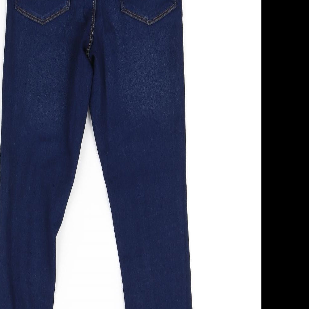 Denim & Co. Womens Blue   Straight Jeans Size 8 L27 in