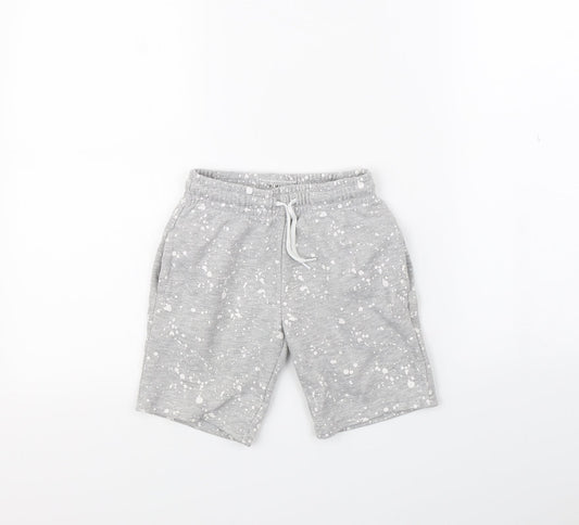 Primark Boys Grey Polka Dot  Sweat Shorts Size 6 Years
