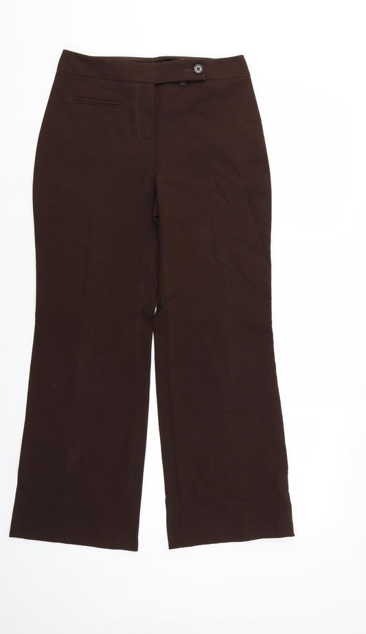 Marks and Spencer Womens Brown   Trousers  Size 8 L26 in