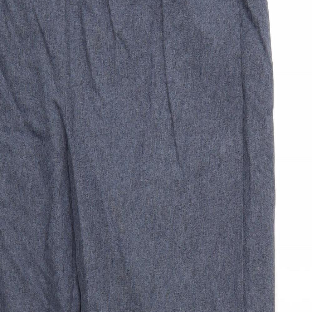 Bonmarché Womens Grey   Trousers  Size 14 L26 in - Elastic Waist