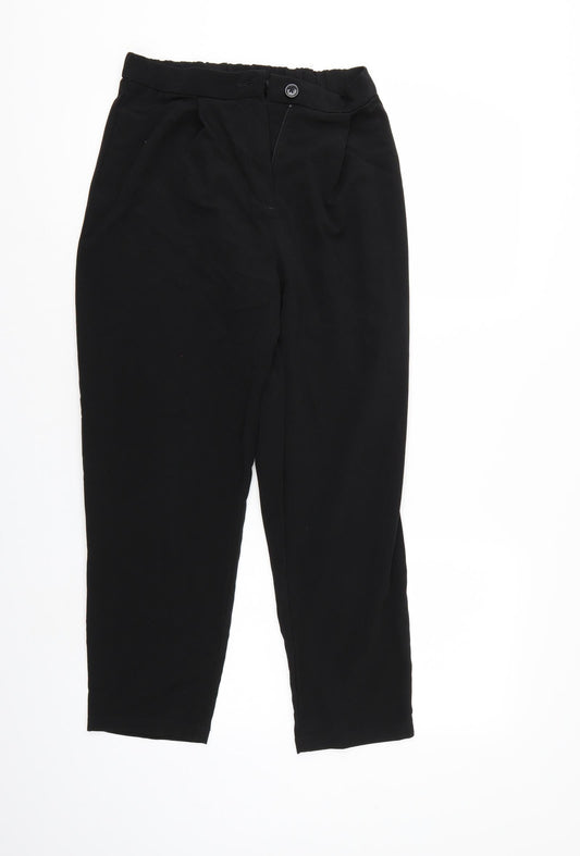 Divided Womens Black   Cropped Trousers Size 6 L24 in
