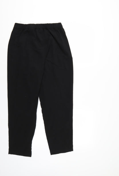 Preloved Divided Womens Black   Cropped Trousers Size 6 L24 in - Back