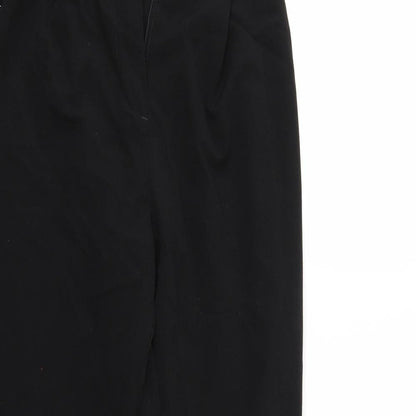 Preloved Divided Womens Black   Cropped Trousers Size 6 L24 in - Detail