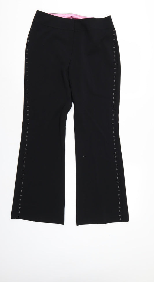 Dorothy Perkins Womens Black   Trousers  Size 10 L29 in