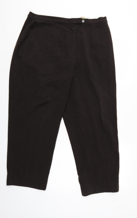 C&A Womens Brown   Trousers  Size 20 L27 in