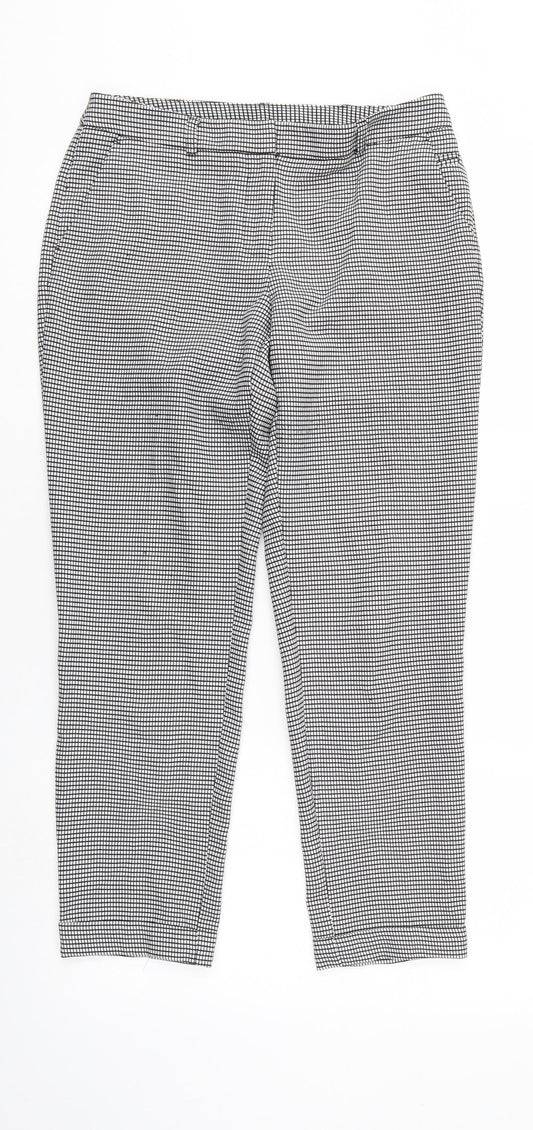 Dorothy Perkins Womens Multicoloured Check  Trousers  Size 8 L26 in