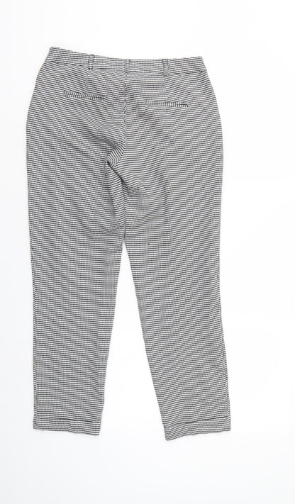Preloved Dorothy Perkins Womens Multicoloured Check  Trousers  Size 8 L26 in - Back