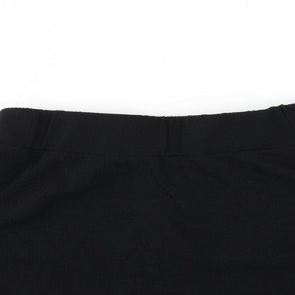 Preloved SheIn Womens Black   A-Line Skirt Size 8 - Detail