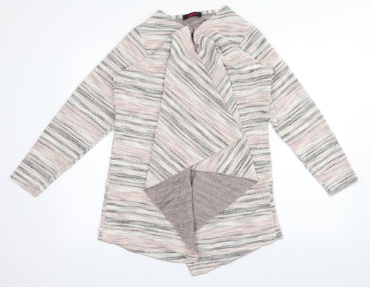 Cruz Womens Multicoloured Striped  Cardigan Jumper Size 16