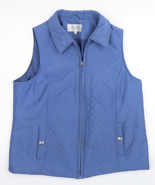 EWM Womens Blue   Gilet Waistcoat Size M