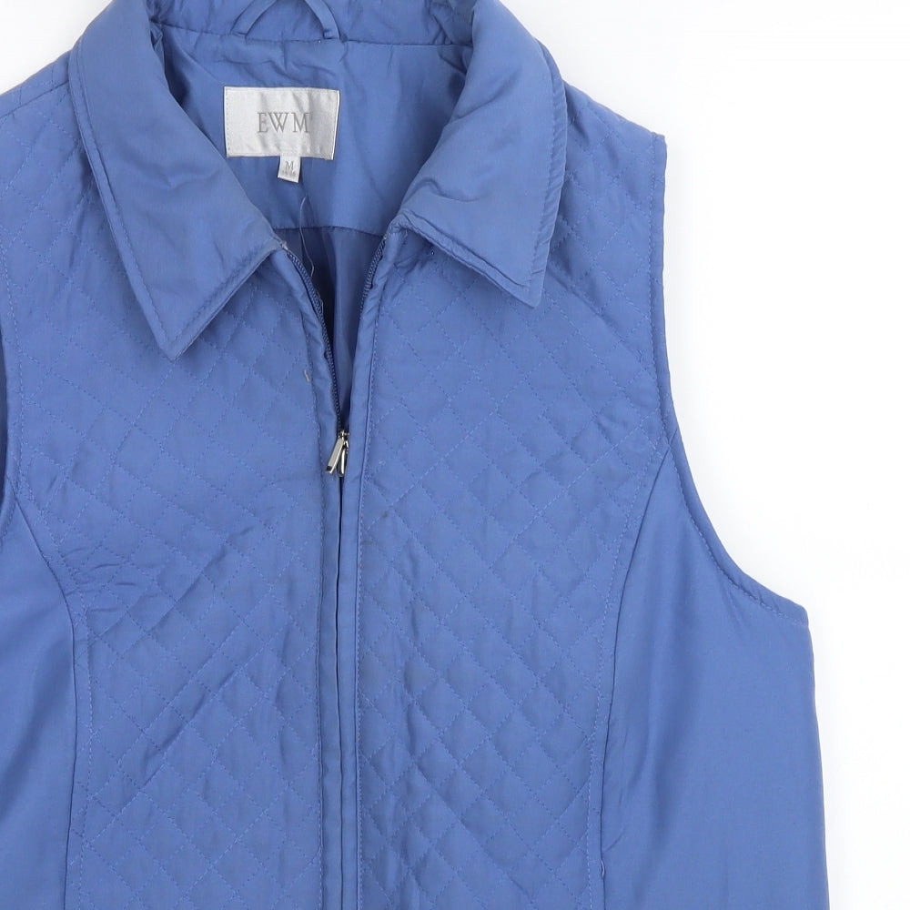 EWM Womens Blue   Gilet Waistcoat Size M