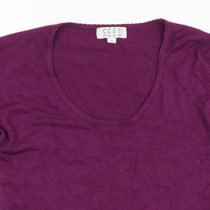 Preloved Seed Womens Purple   Pullover Jumper Size S - Detail