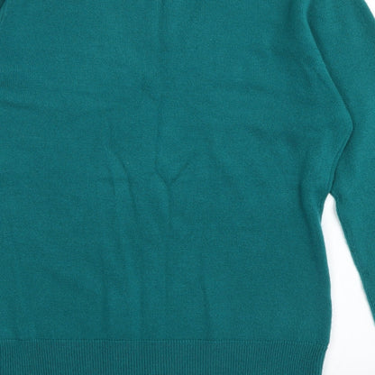 Preloved Debehams Womens Green   Pullover Jumper Size 10 - Label
