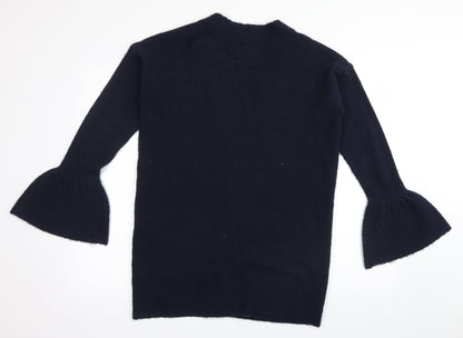 Preloved George` Womens Blue   Cardigan Jumper Size 12 - Back