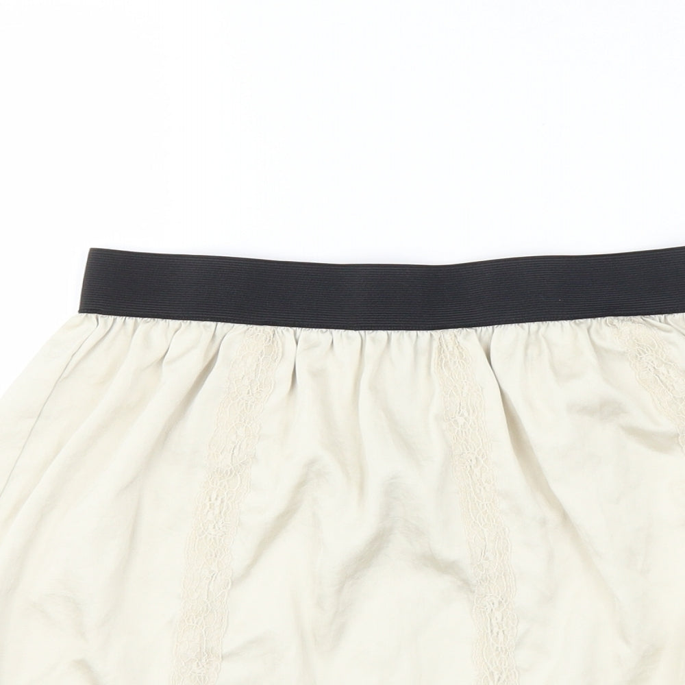 River Island Womens Beige   A-Line Skirt Size 12