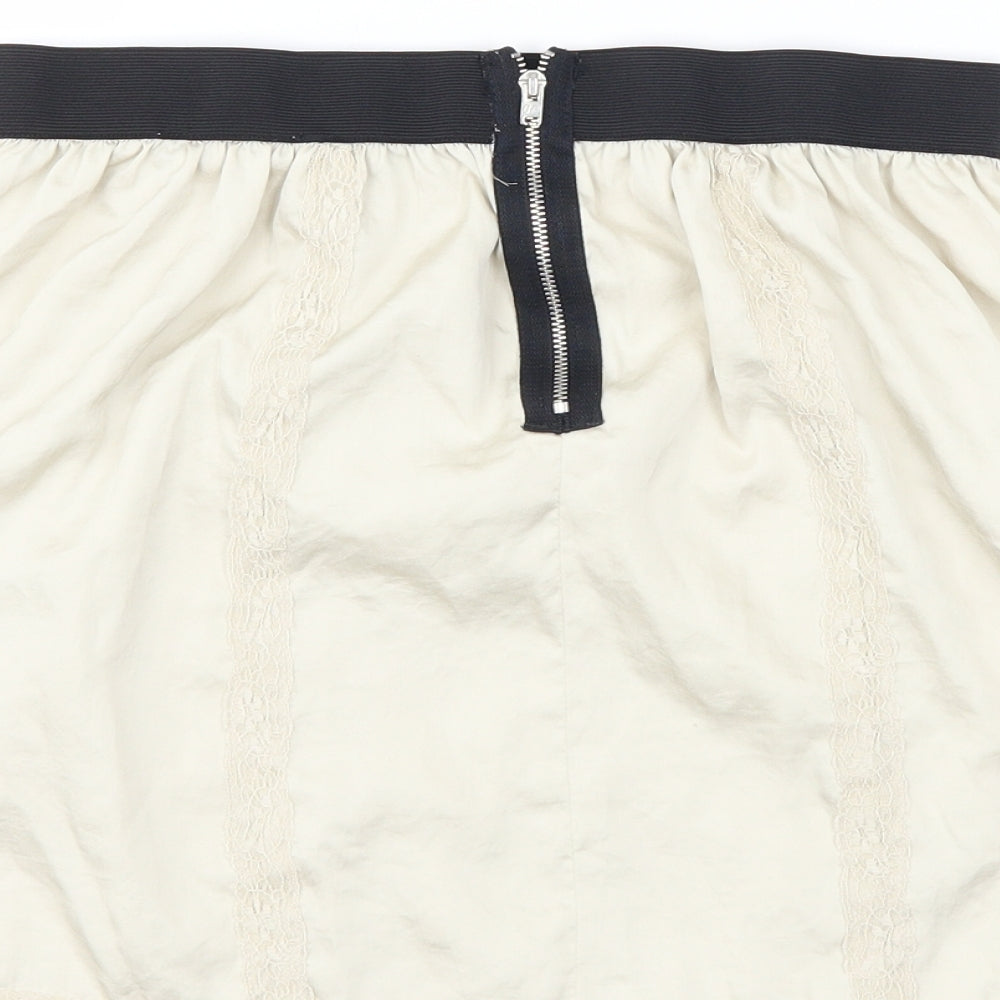 River Island Womens Beige   A-Line Skirt Size 12