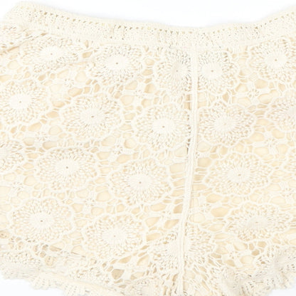 Preloved New Look Womens Beige   Hot Pants Shorts Size 10 - Label