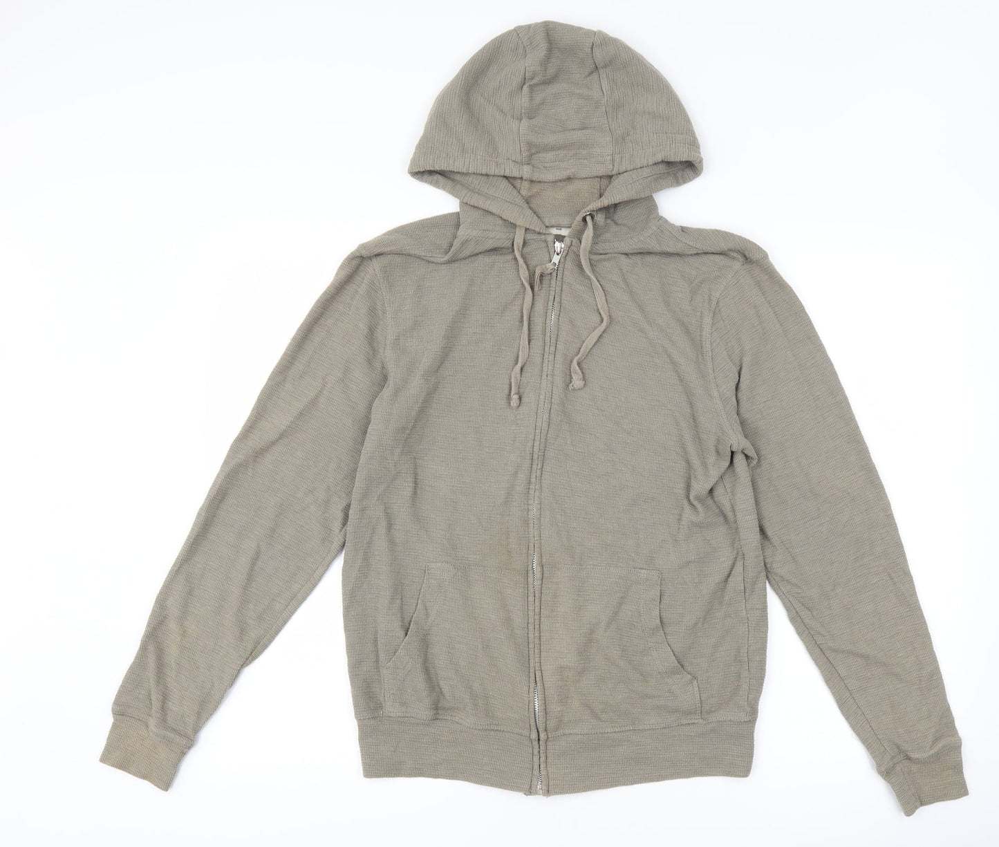 Cedar Wood State Mens Grey   Full Zip Hoodie Size M