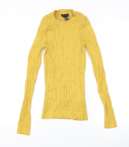 Preloved New Look Womens Yellow   Pullover Jumper Size 8 - Front