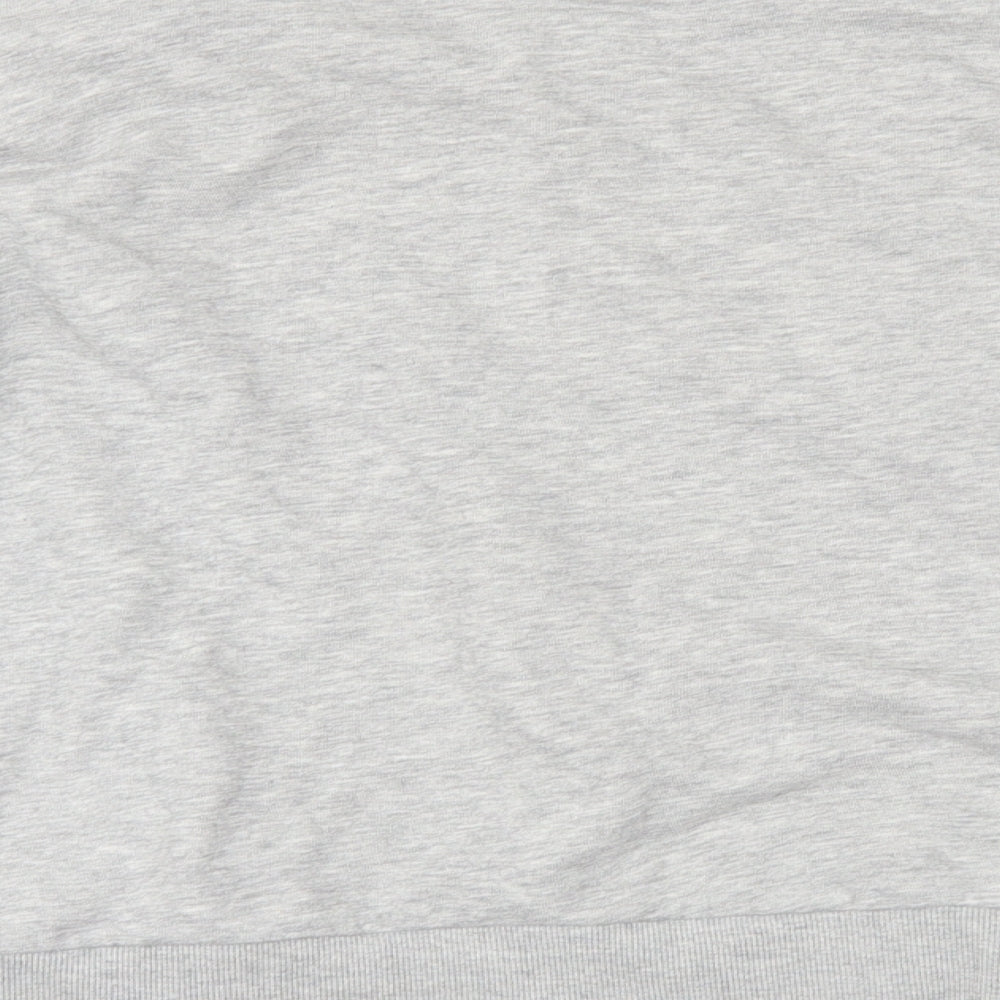 H&M Womens Grey   Pullover Sweatshirt Size M  - slogan