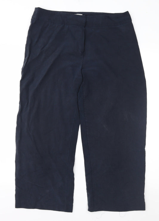 JFW Womens Blue   Cropped Trousers Size 14 L23 in