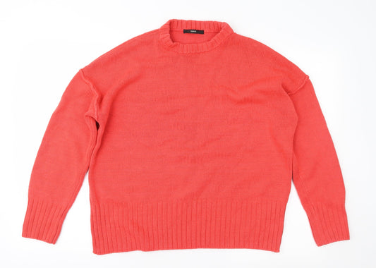George Womens Red  Knit Pullover Jumper Size M