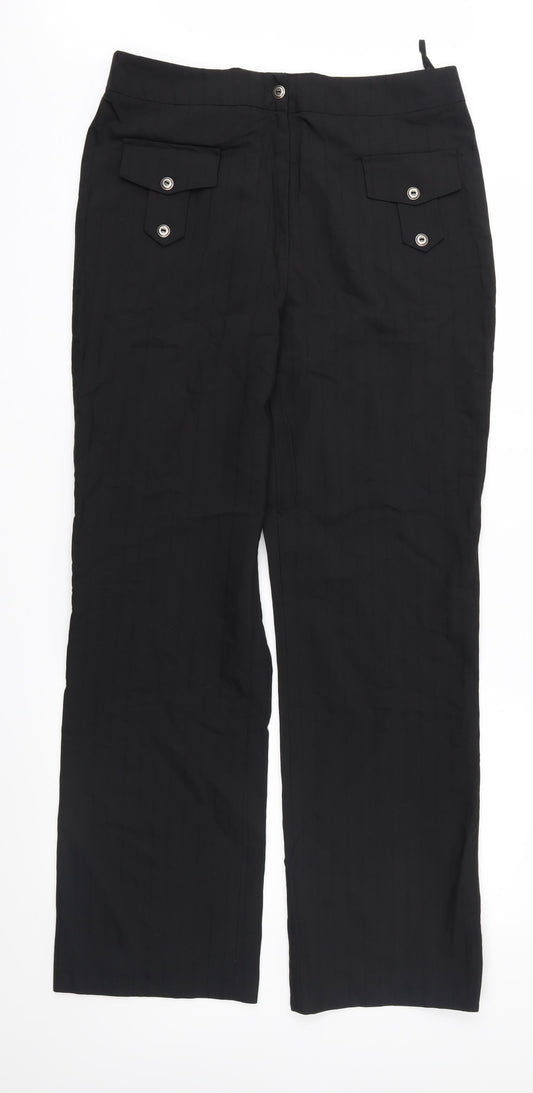 Katy baker Womens Black   Trousers  Size 16 L31 in