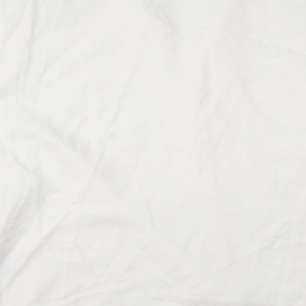 Preworn Womens Ivory   Basic Button-Up Size 26