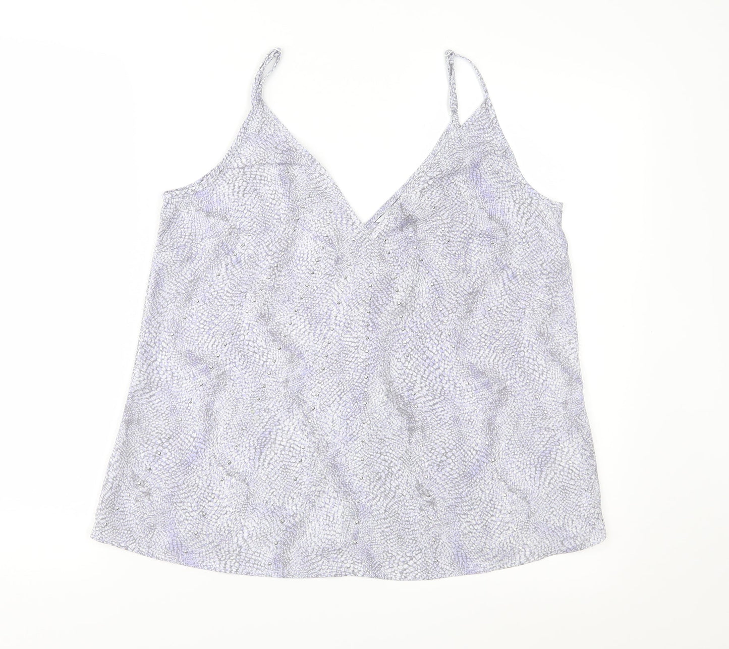 NEXT Womens Purple Geometric  Camisole Blouse Size 10