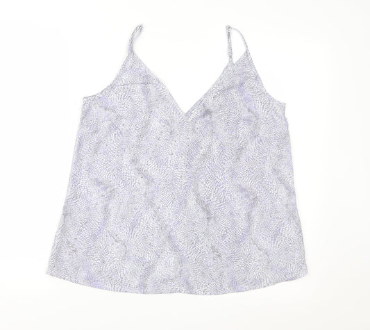 NEXT Womens Purple Geometric  Camisole Blouse Size 10