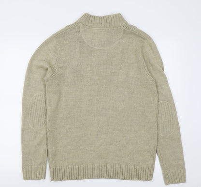 Preloved Twisted Soul Mens Beige    Jumper Size M - Back