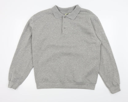 Preloved kam brand Mens Grey   Pullover Jumper Size XL - Front