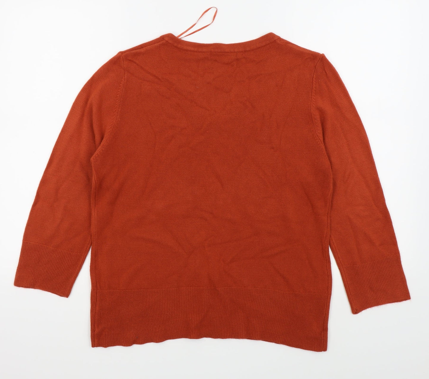 Klass Womens Orange   Basic T-Shirt Size L