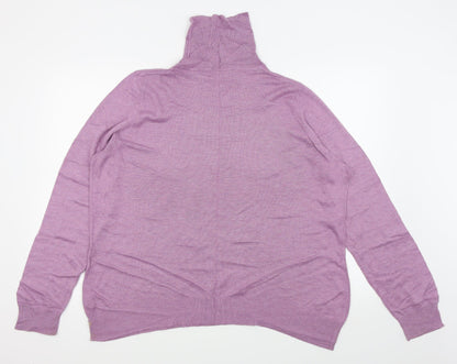 Preloved BHS Womens Purple   Basic T-Shirt Size 20 - Back