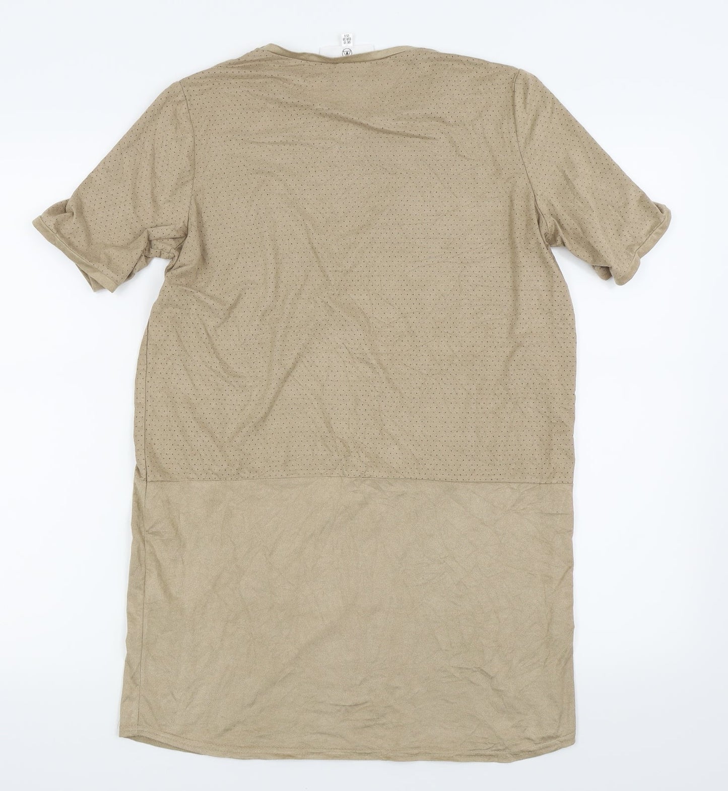 Missguided Womens Beige   Basic T-Shirt Size 10