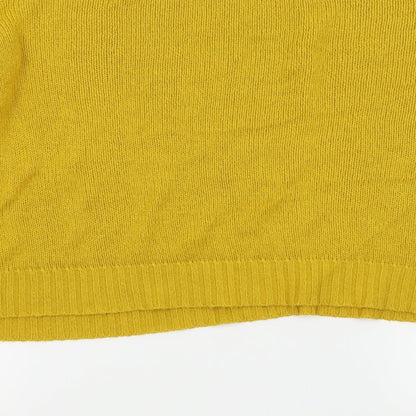 Preloved Divided by H&M Womens Yellow   Pullover Jumper Size M - Label