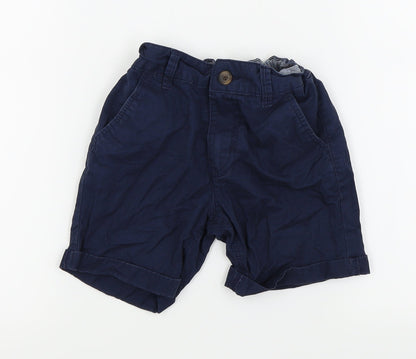 Preloved Asda George Boys Blue   Chino Shorts Size 5-6 Years - Front