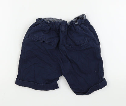 Preloved Asda George Boys Blue   Chino Shorts Size 5-6 Years - Back