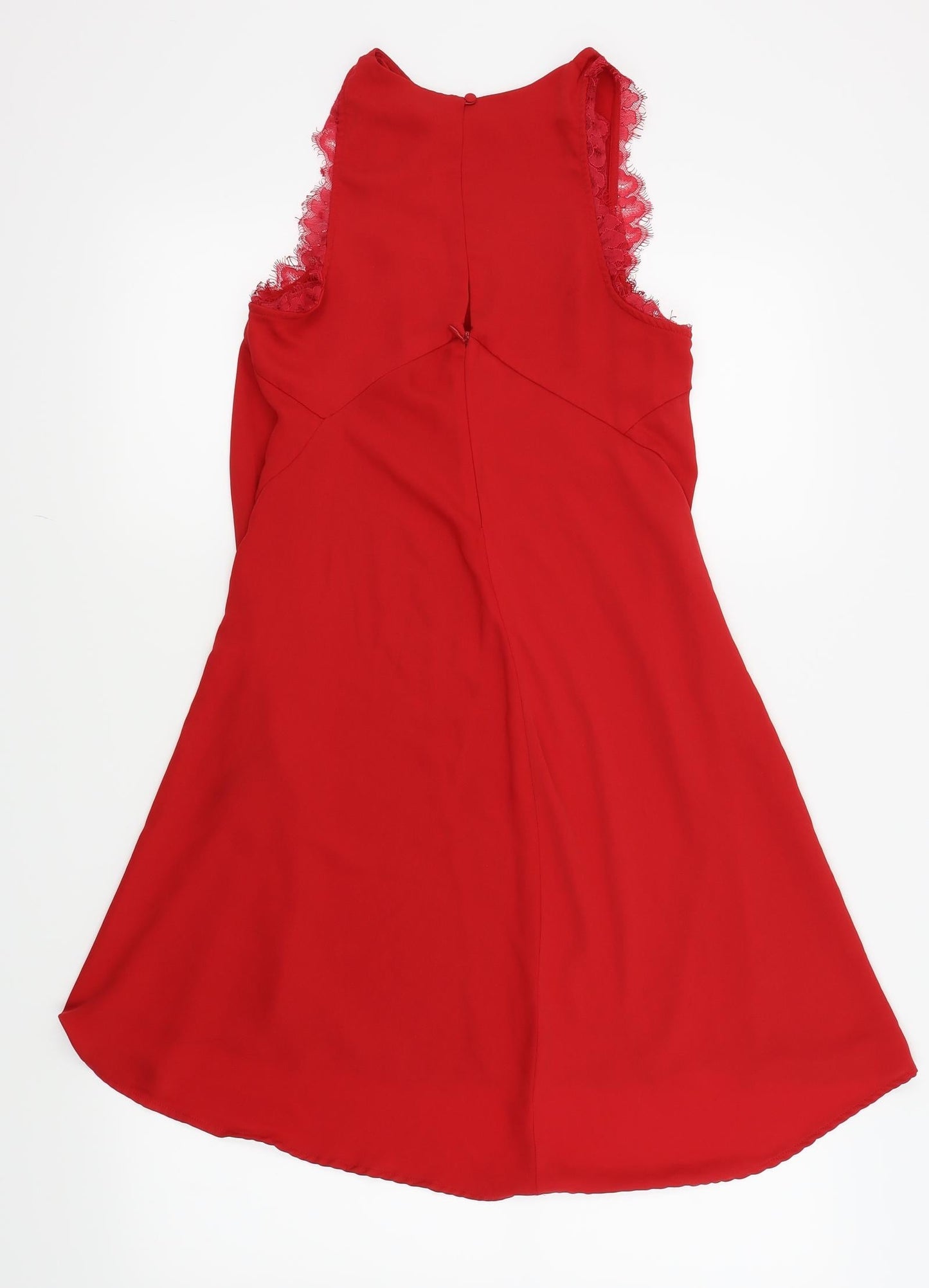 H&M Womens Red   Fit & Flare  Size 8