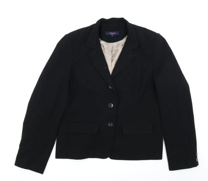 Preloved Collection Womens Black   Jacket Blazer Size 14 - Front