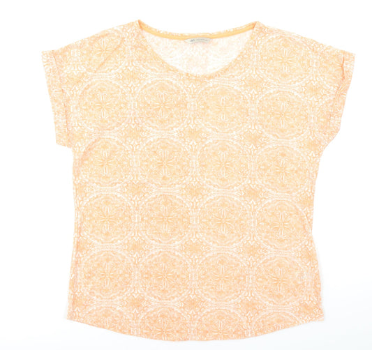 M&S Collection Womens Orange   Basic T-Shirt Size 14