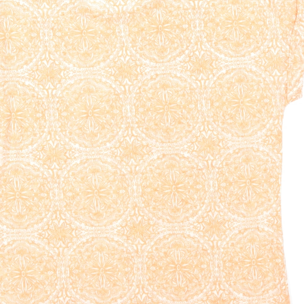 M&S Collection Womens Orange   Basic T-Shirt Size 14